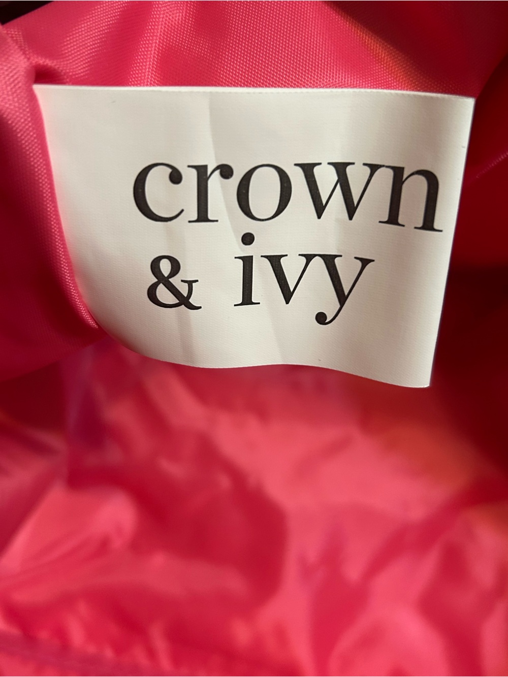 Crown & Ivy Pink Tie Dye Beach Bag - Picture 7 of 11